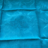 Set of old damask and monogrammed towels