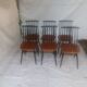 lot de 6 chaises Ilmari Tapiovaara modèle Fanette