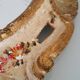 19th century painted wooden mercury mirror