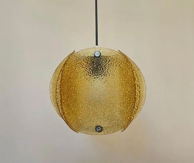 Very Rare Midcentury Glass Pendant, Germany, 1960s