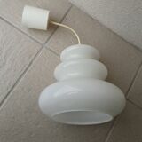 White opaline pendant light