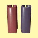 Set of 2 retro pink/purple vases made in denmark | fn art denmark ceramic pottery vases