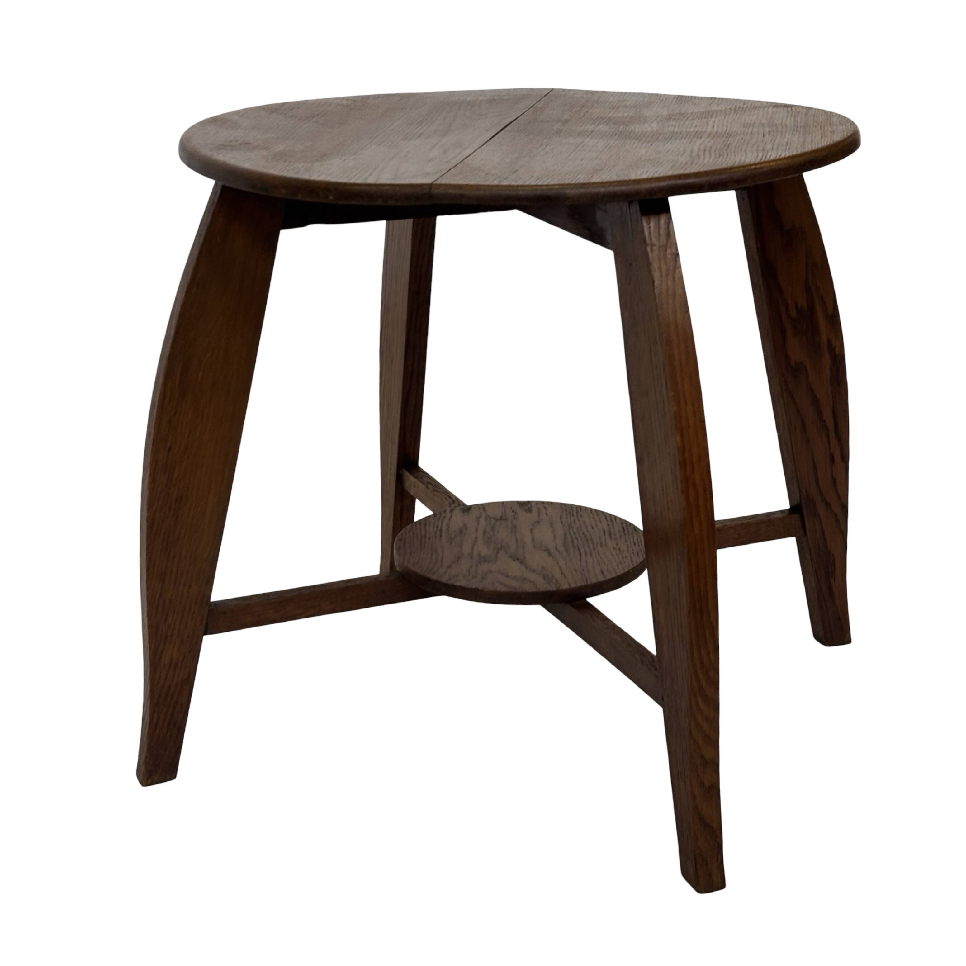 Art Deco Coffee Table Side Table Oak 1950s Design
