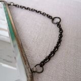 Bevelled barber mirror to hang