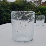 8 bubbled glasses in Sangria 1980s