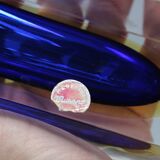 Large vintage sommerso vase murano glass flavio polished seguso italy 1970