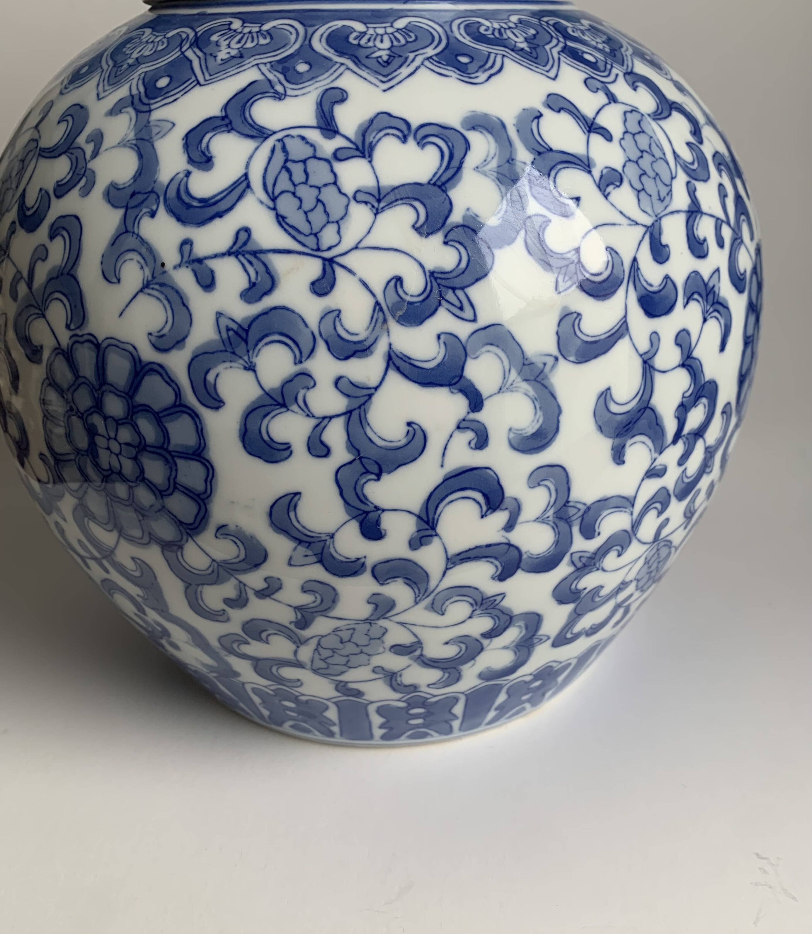 Chinese Blue and White Porcelain  Jar