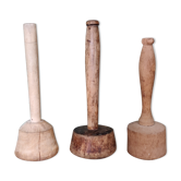 Lot de 3 pilons anciens