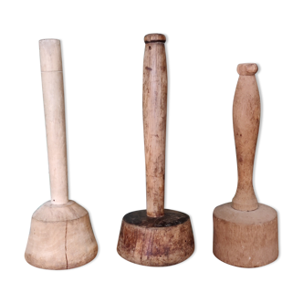 Lot de 3 pilons anciens