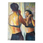 "The earring" oil on canvas signed Patrice Landauer
