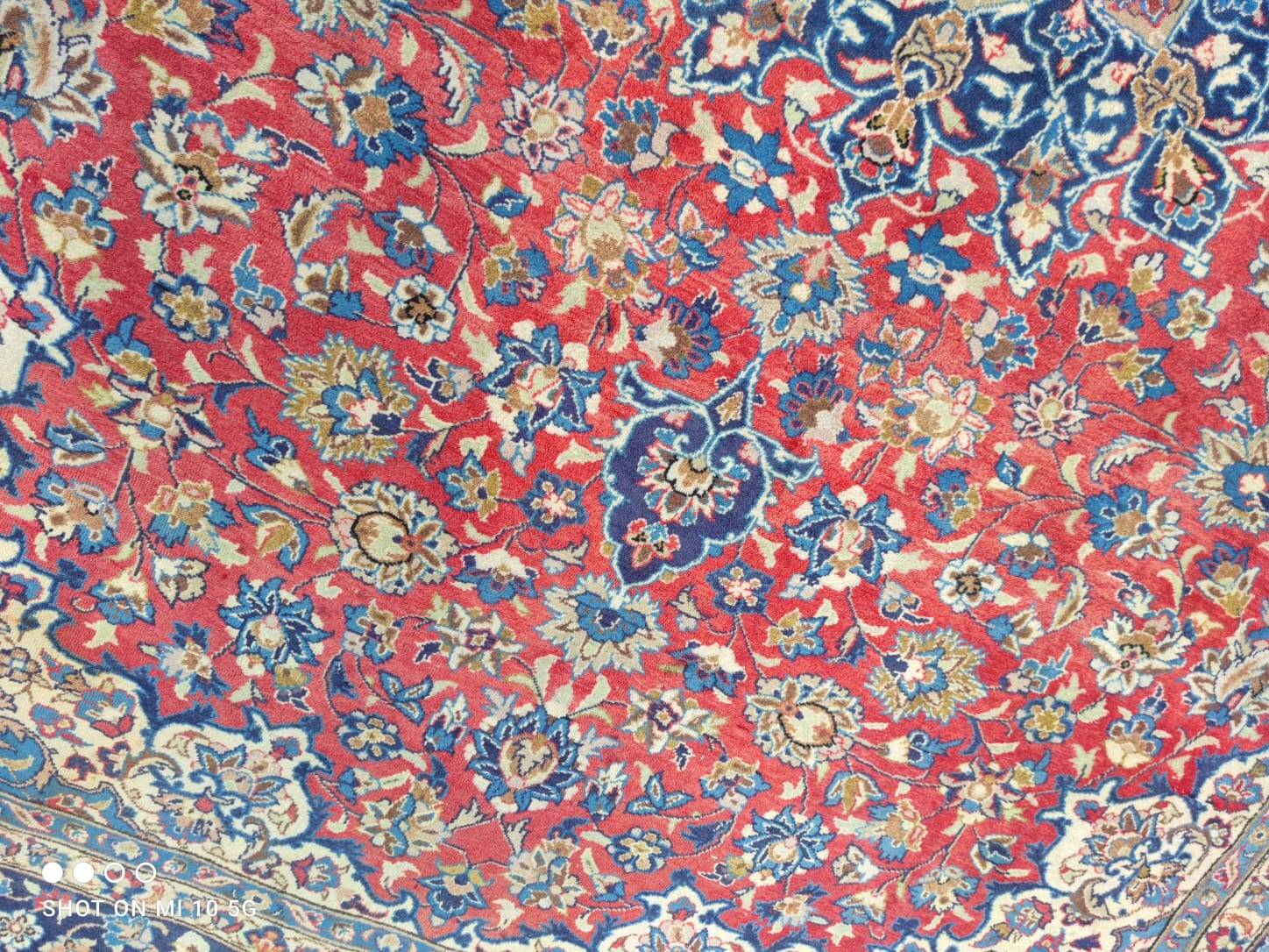 Exceptional vintage Kerman Persian carpet, hand-knotted in wool - 290 x 40.