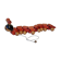 Vintage pulling toy, "centipede", 82 cm, made in Switzerland