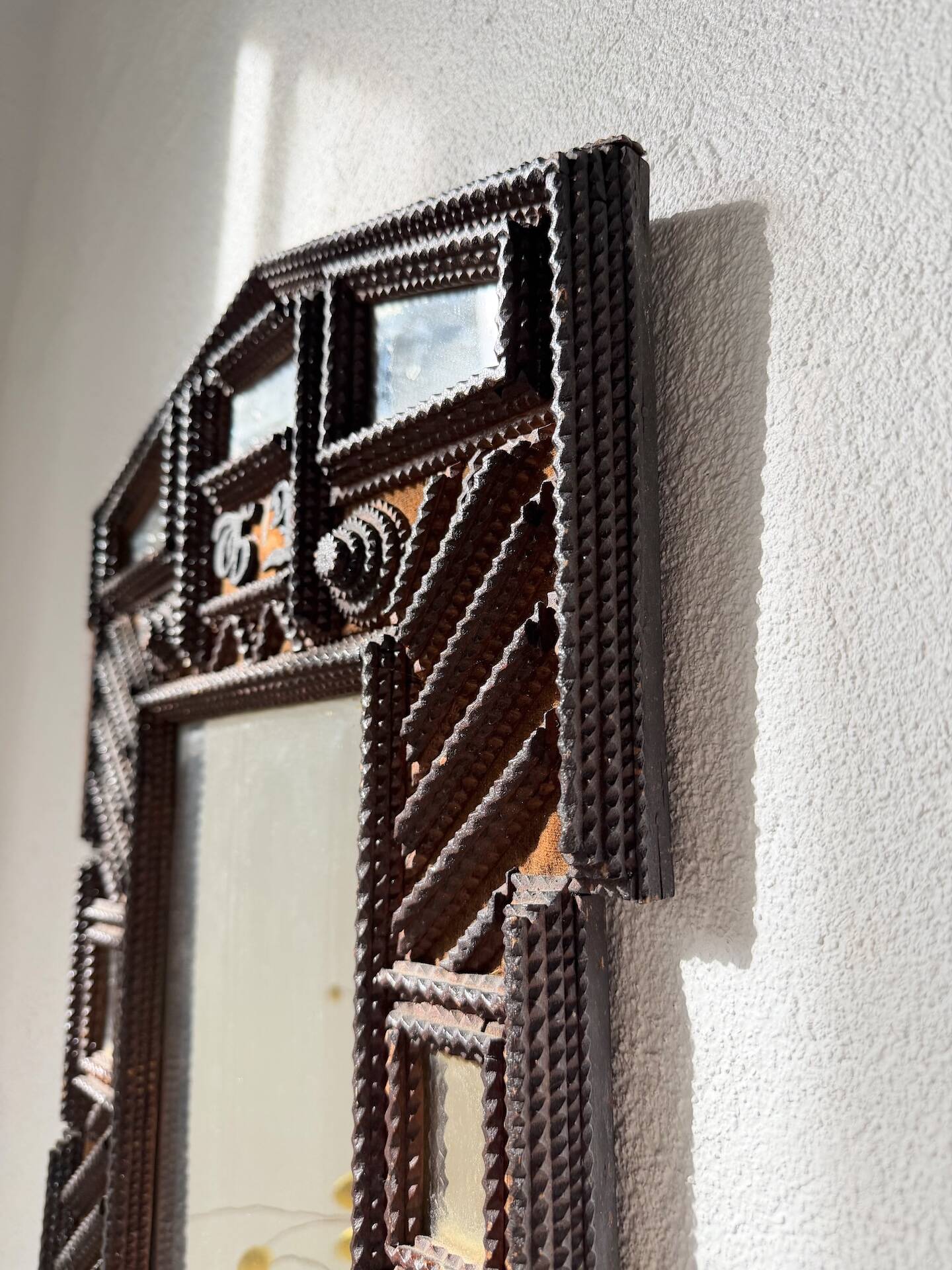 Tramp Art Mirror 1903