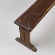 Rustic French Bench in Oak with Carvings and Nice Patina, 1850s