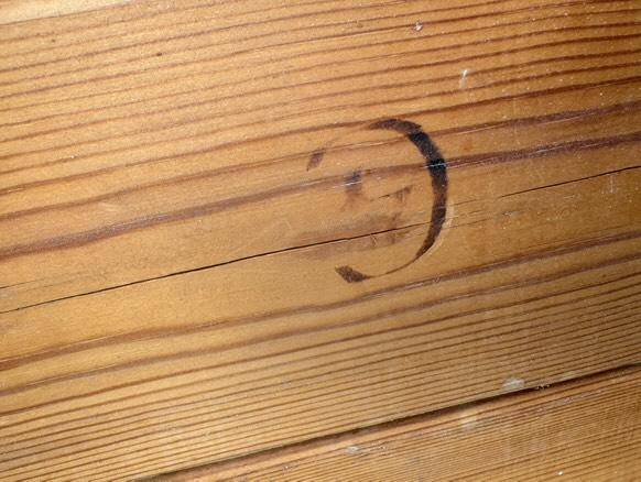 Chunky pine coffee table