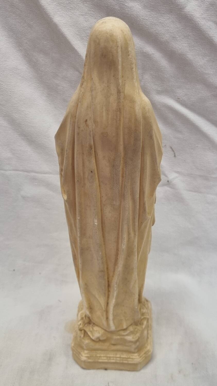 Virgin Mary in solid plaster