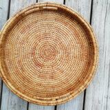 Rattan round tray