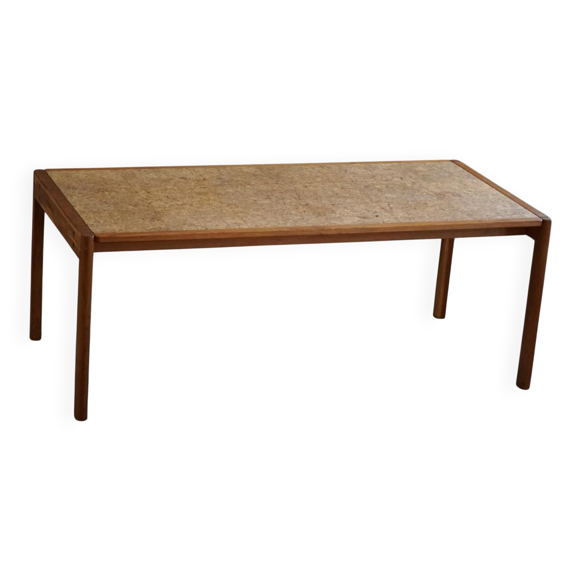 Jørgen Bækmark, Dining table in Oak & Cork, Danish Mid Century Modern, 1960s