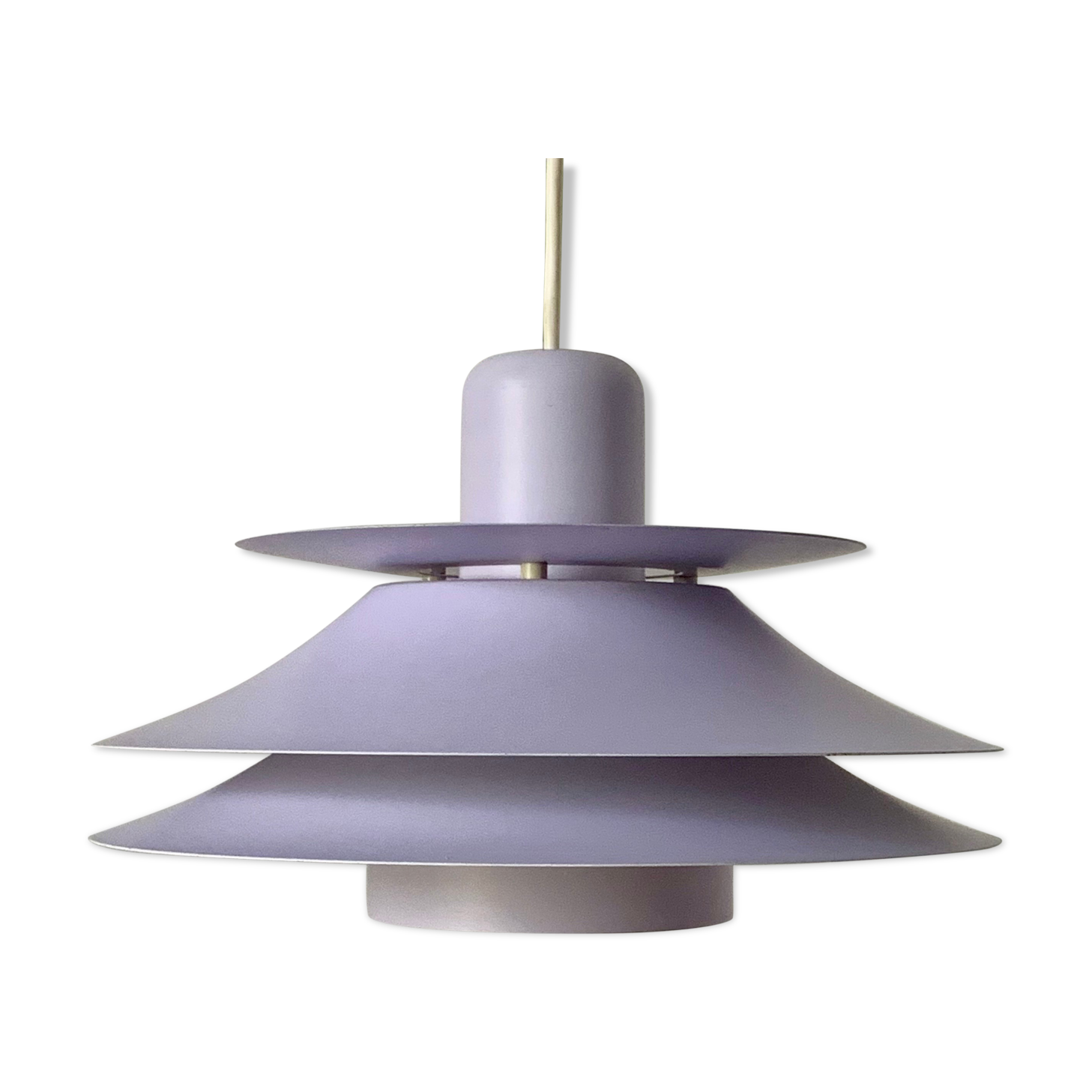 Danish vintage horn lighting metal suspension Horn Lighting