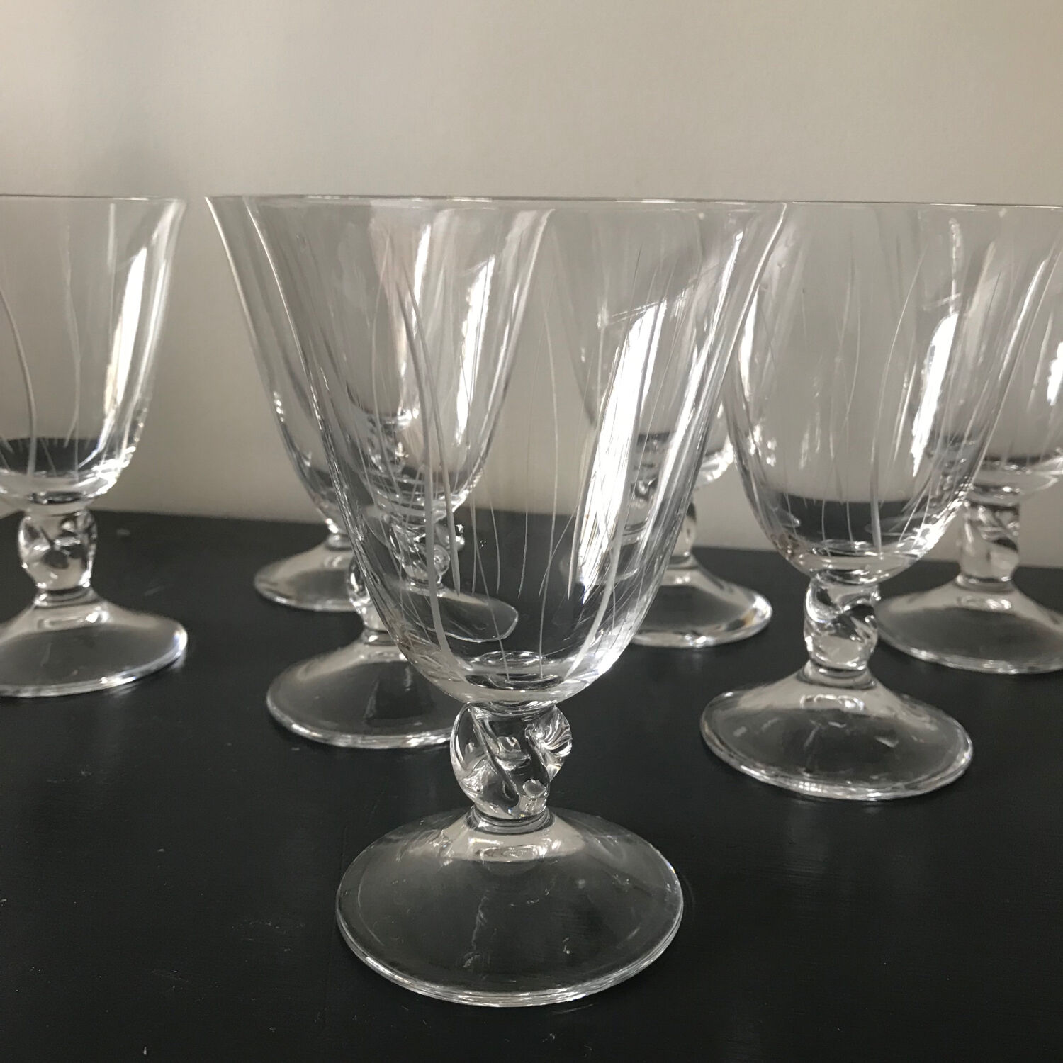 7 daum water glasses orval model