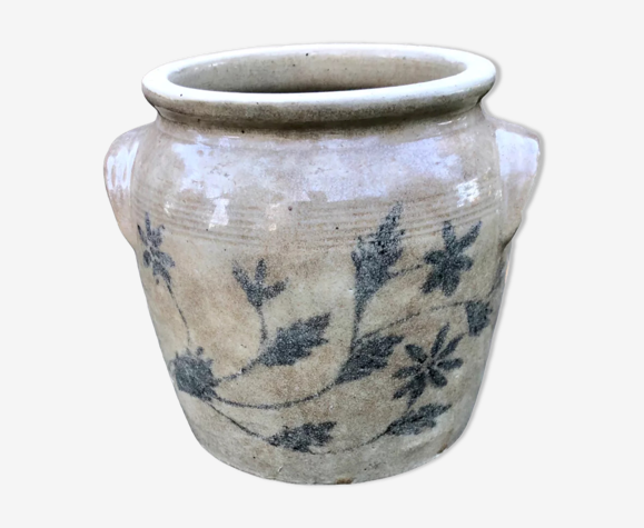 Pot en grès vernissé