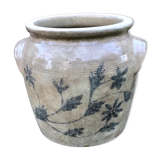 Glazed stoneware pot