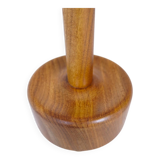 Mid-century solid teak table lamp from the 1960s Sweden.