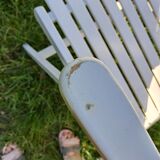 4 fauteuils de jardin pliables vintage
