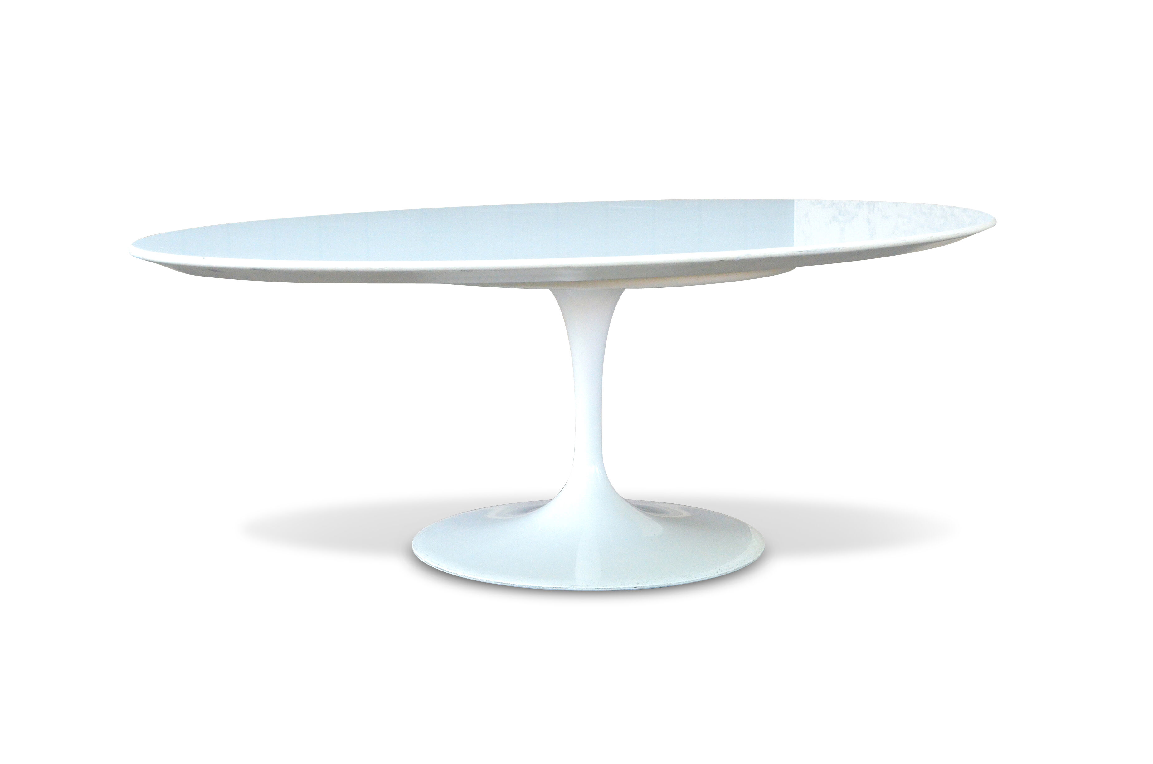 Eero Saarinen white coffee table "Tulip" Knoll edition