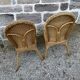 Pair of rattan chairs