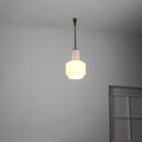 Vintage bauhaus opaline cascade pendant light, 1940s