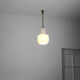 Vintage bauhaus opaline cascade pendant light, 1940s