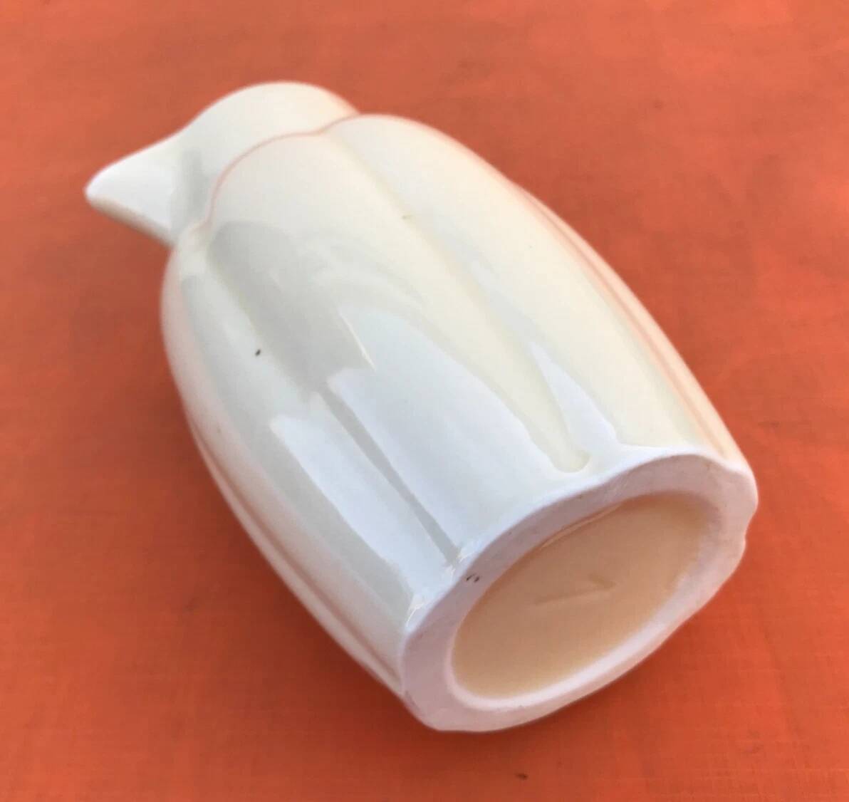 Art Deco Gadrooned Ceramic Pitcher