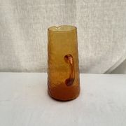 Carafe pitcher in vintage amber glass dimension: height -26cm- low diameter -13cm
