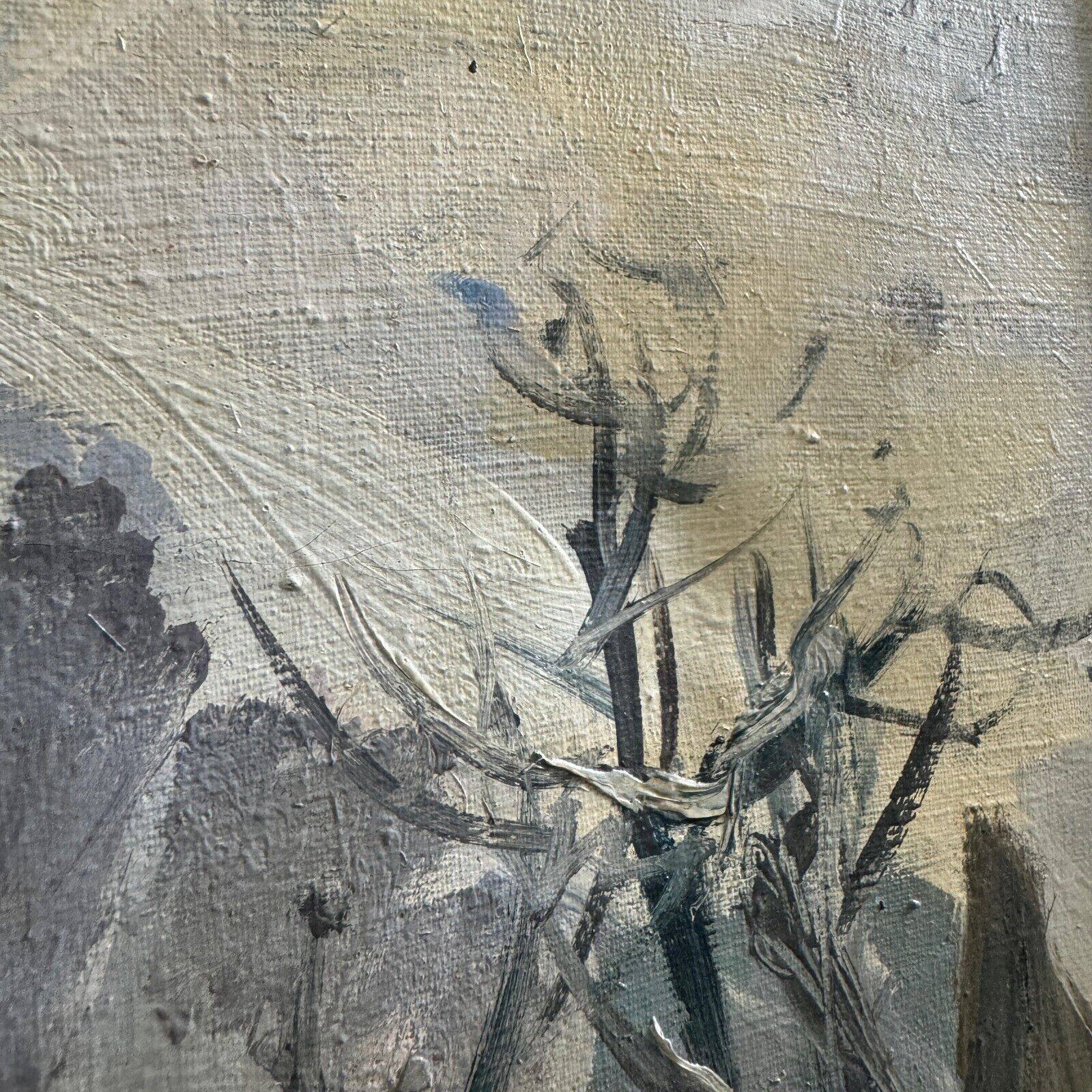 Oil on canvas, early 20th century, figures by Marija Alekseevna Fedorova