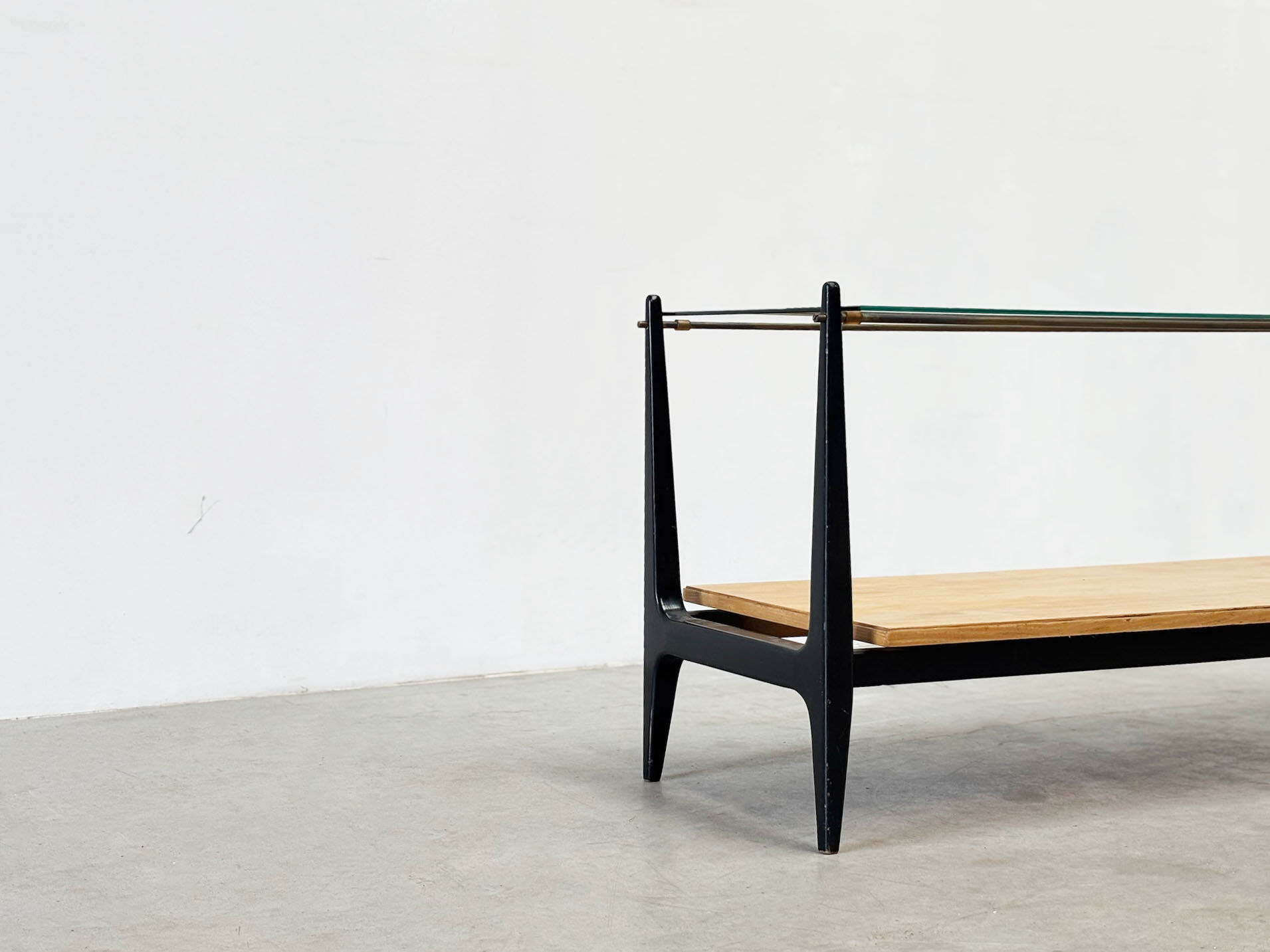 Italian glass coffee table