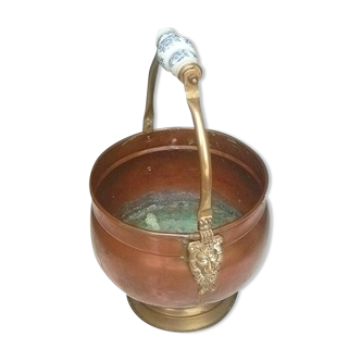 Copper flowerpot