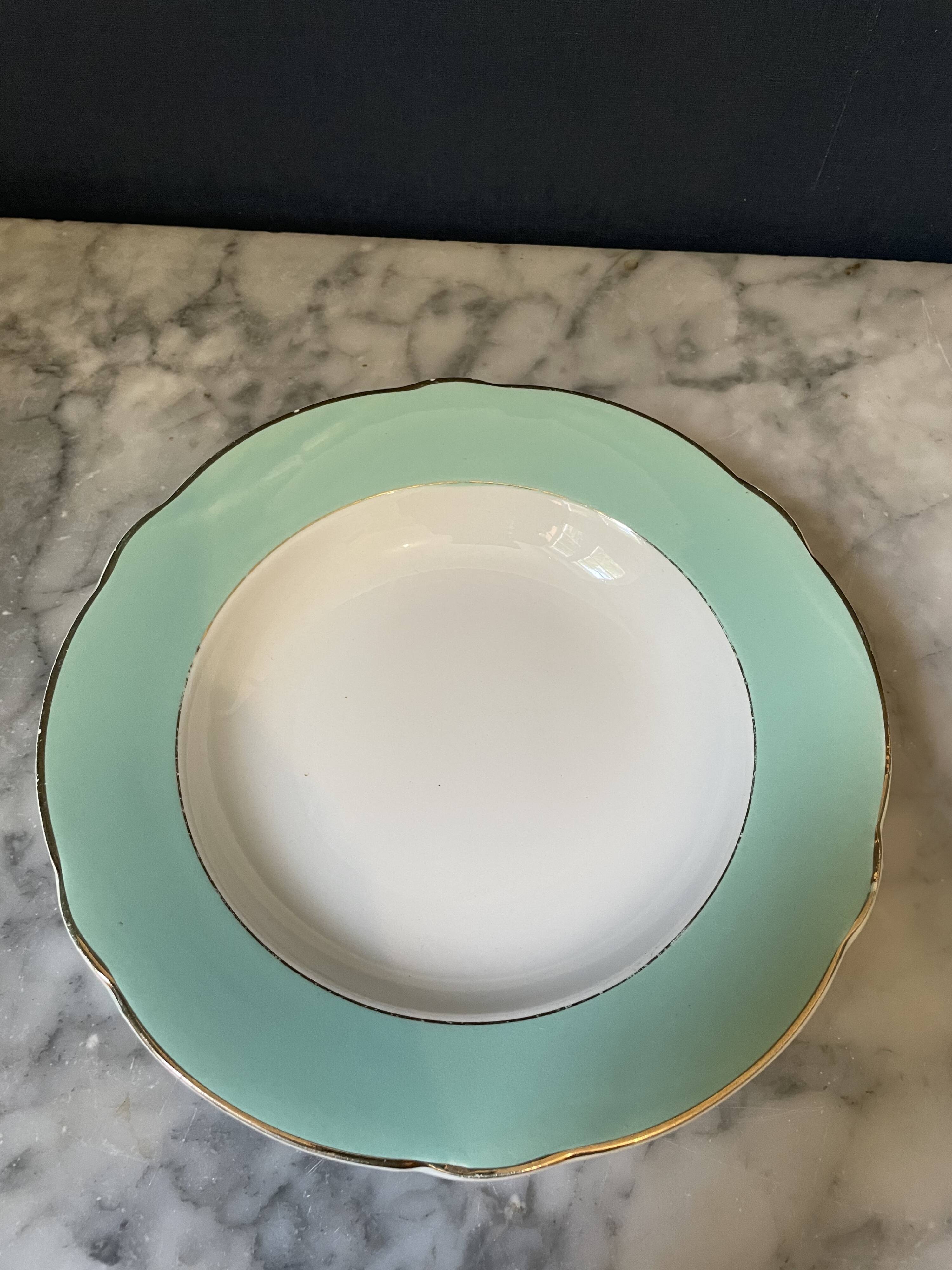 Set of 4 plates of Luneville