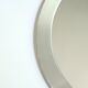 Round brushed aluminium mirror, 1970s