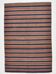 5x7 Faded Blue & Red Vintage Kilim Rug, Antique Home Decor 147x217Cm
