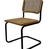 Set of 4 chairs Cesca B32 designed by Marcel Breuer design black frame