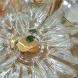 Pair of vintage glass candlesticks