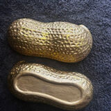 Vintage 1960s-70s ceramic peanut box