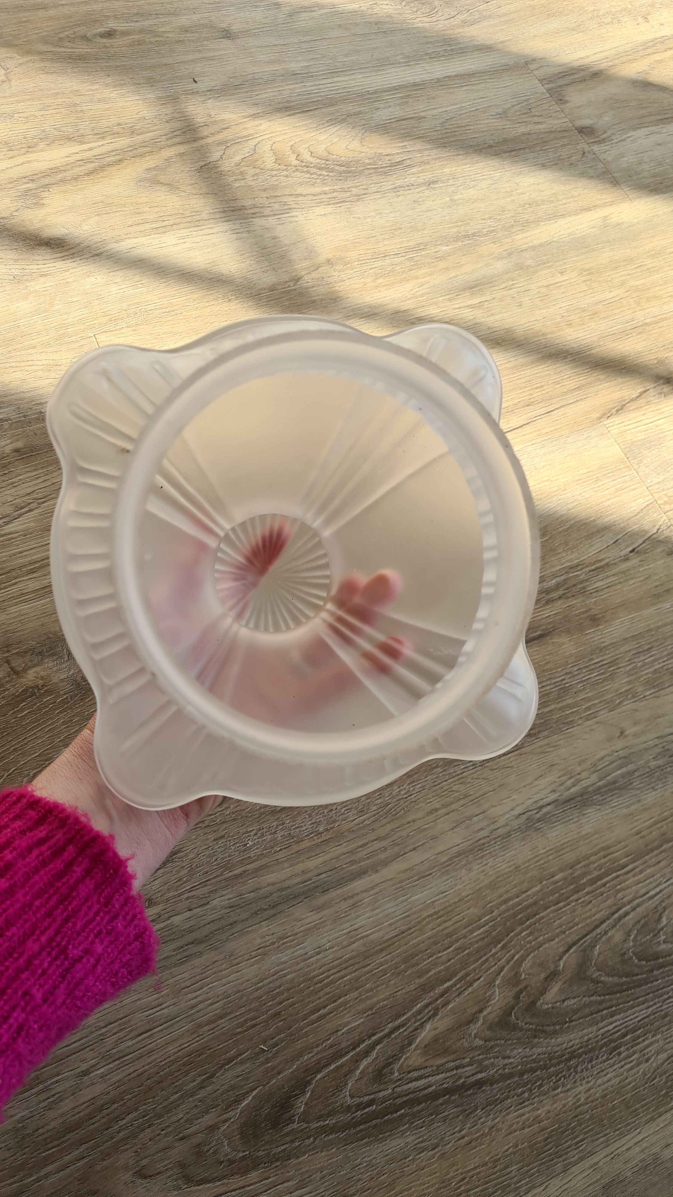 Opaline glass pendant lamp, 60-70s