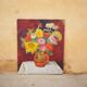Tableau, peinture sur toile vintage Fleurs