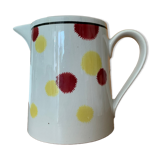 Vintage glazed earthenware pitcher