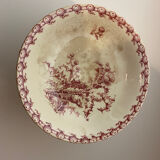 Opaque porcelain compote from Gien thistles