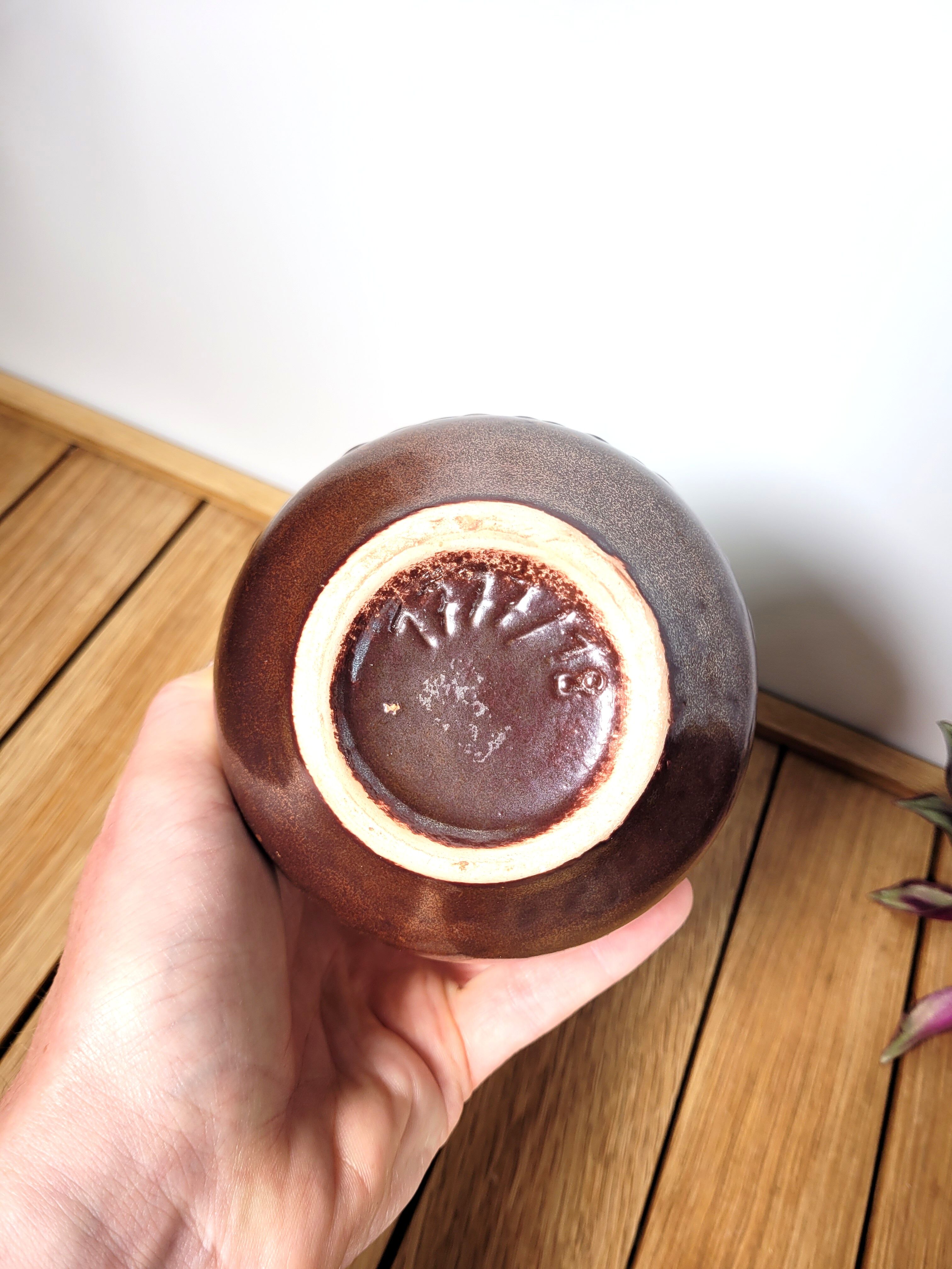 Vintage ceramic pitcher vase 1970