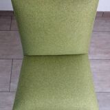 Vintage restored fabric and metal chair from the 50s/60s