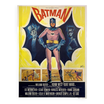 BATMAN Rare Affiche de film - 120x160 cm. - 1966 - Adam West, Bob Kane, DC Comics